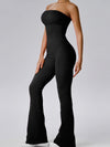 ZASUWA Female Ribbed Elastic Tight Seamless Quick-dry Jumpsuit