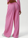 ZASUWA Female Drawstring Pocket Solid Color Casual Pants