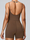 ZASUWA Female Backless U Collar Quick Dry Nude Sensation Romper