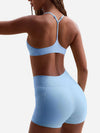 ZASUWA Female I-shaped Adjustable Strap U Collar Quick Dry Backless Sports Bras