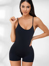 ZASUWA Female Hollow Out U-collar Scrunch Bum Romper