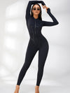 ZASUWA Female Trendy Zipper Peach Booty Jumpsuit