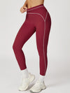 ZASUWA Female Contrast Color Stripes Booty Leggings