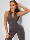 Zipper Cutout Scrunch Bum Jumpsuit