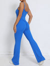 ZASUWA Female Scrunch Bum Flare Jumpsuit