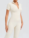 ZASUWA Female Zipper Stand Collar Jumpsuit