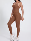 ZASUWA Female Sexy Big U Collar Backless Jumpsuit