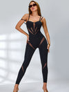 🖤ZASUWA Female Sexy Mesh Push-Up Yoga Jumpsuit