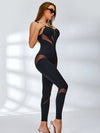 🖤ZASUWA Female Sexy Mesh Push-Up Yoga Jumpsuit