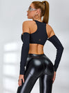 🖤ZASUWA Female Super Hollow Out Breathable Yoga Long Sleeves