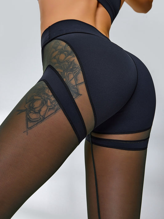 ❤ZASUWA Female Super Sexy Sheer Mesh Leggings