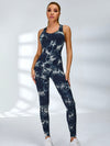 ZASUWA Female Hot Tie-dye Cross Back Jumpsuit