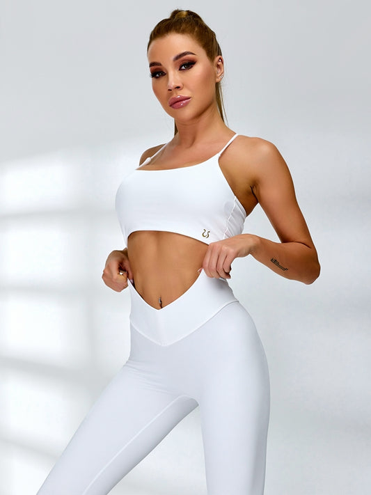 ZASUWA Female Cross Back V-shape Waist Scrunch Bum Tracksuit