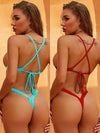 ZASUWA Female Cross Cutout Micro Bikini Set