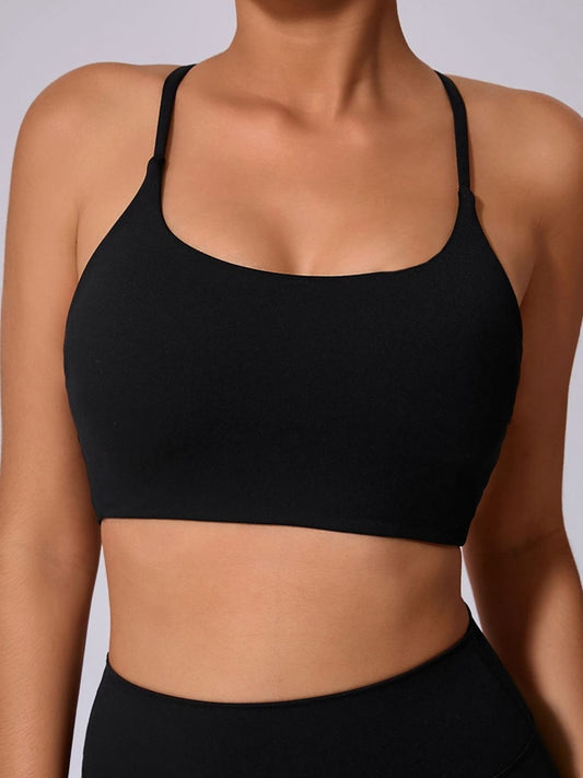 ZASUWA Female Cross Back U Collar Sports Bras