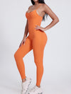 ZASUWA Female Sexy Big U Collar Backless Jumpsuit