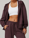ZASUWA Female Pocket Zipper Casual Hoodie