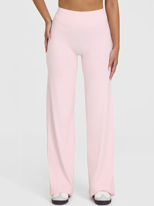 ZASUWA Female Solid Color Casual Loose Flare High-rise Leggings