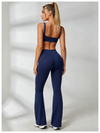 Sexy V-shape Waist Flare Backless Short Tracksuit