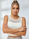 Sheer Mesh Backless Tank