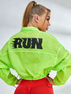 Anti-UV Drawstring Zipper Pocket Quick-dry Cropped Jackets