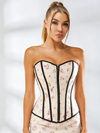 Shapewear zum Schnüren mit Reißverschluss und Blumenmuster