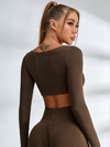 Square Collar Long Sleeves