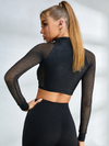 ❤Unique Wildest Leopard Net Style Long Sleeves