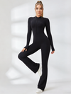 Zipper Flare Jumpsuit