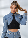 Feamle Denim Cropped Jacket