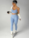 ZASUWA Female V-shaped Waist Ribbed Push Up Design Scrunch Bum Hip-lift Tracksuit