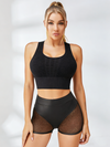 ❤Sexy Faux Leather Fishnet Micro Hot Short Traksuit