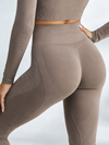 ZASUWA Female Scrunch Bum Quick-dry Hip-lift Seamless Leggings