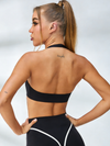Stripes Backless Sports Bras