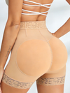 Lace Zipper Push Up Design Corset Shapewear Shorts