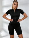 Sexy Backless Zipper Scrunch Bum Romper