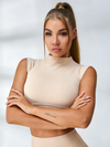 Solid Color Basic Must-have Cropped Short Sleeves