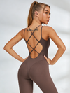 Sexy Cross Back Flare Jumpsuit