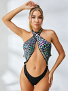 Shiny Crystal Cross One Piece
