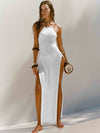 ZASUWA Female Sexy Cross Back Without Bikini Set Cover Up Dress