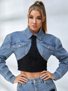 Feamle Denim Cropped Jacket