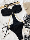 ZASUWA Female Sexy Halter Hollow Out Drawstring One Piece