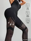 ZASUWA Female Sexy Hollow Out Fishnet Backless Elastic Tight Jumpsuit