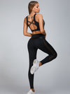 ZASUWA Female Leopard Print Cross Back Sports Bras