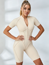 Sexy Zipper Stitch Performance Jumpsuit
