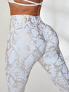 ZASUWA Female Halter Beautify Back Bronzed Snakeskin Tracksuit