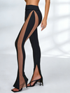 ❤Super Sexy Unique Sheer Mesh Split Leggings
