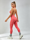 Leopard Print Backless Jumpsuit