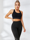 Breathable Mesh High Waist Hollow Out High Impact Sportswear