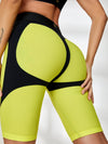 ZASUWA Female Fly Eye PU High-rise Short Tracksuit